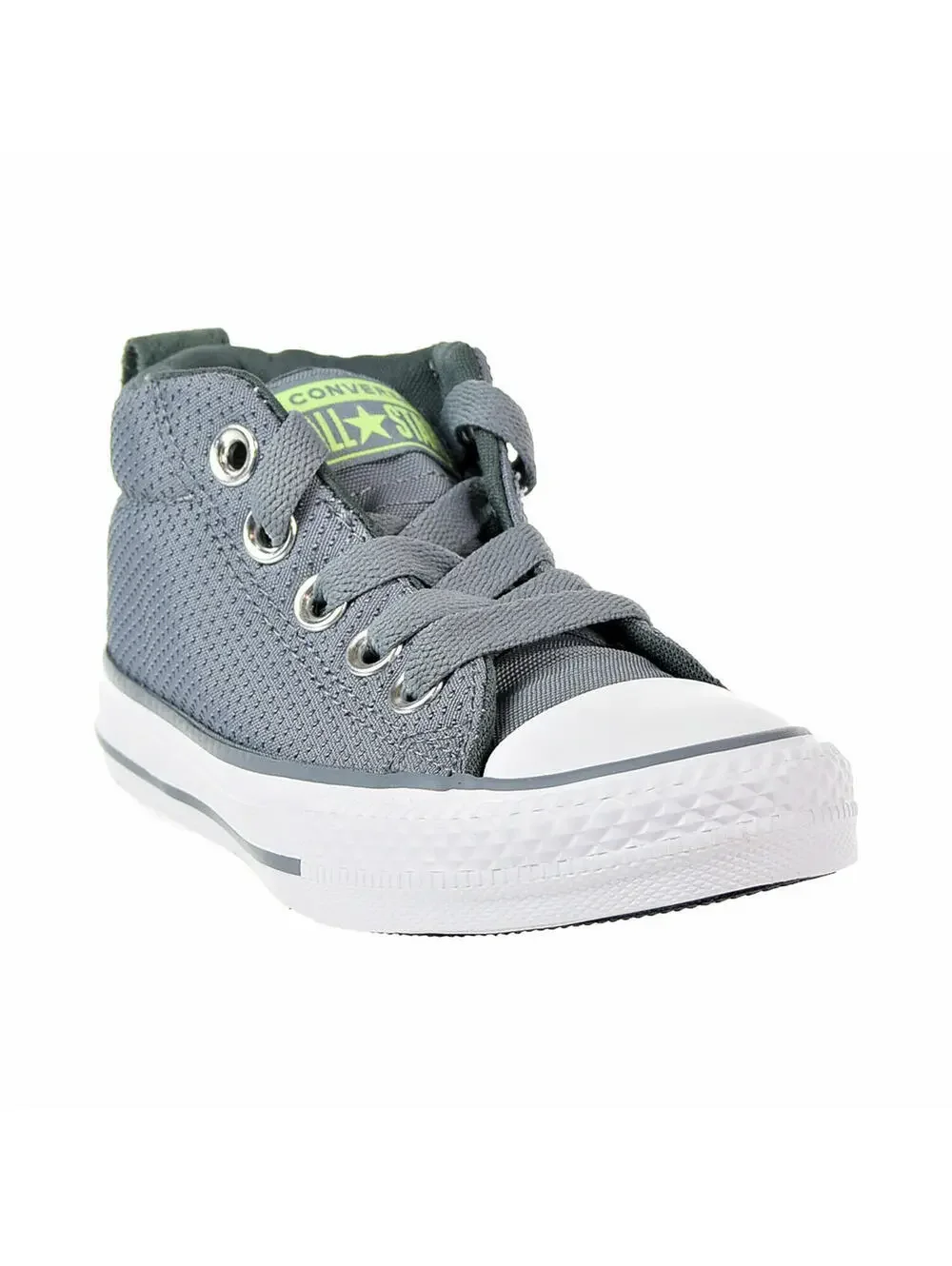 Converse $50 Chunk Taylor All Star Street Mid Size 2 Big Boys Shoes Grey 661890F
